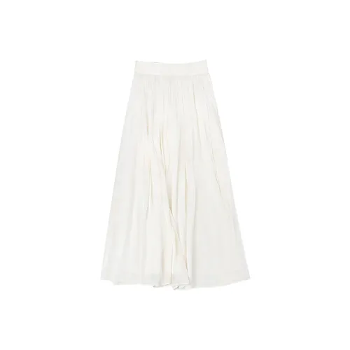 Geyini Повседневный Длинный Юбка Женская Белая