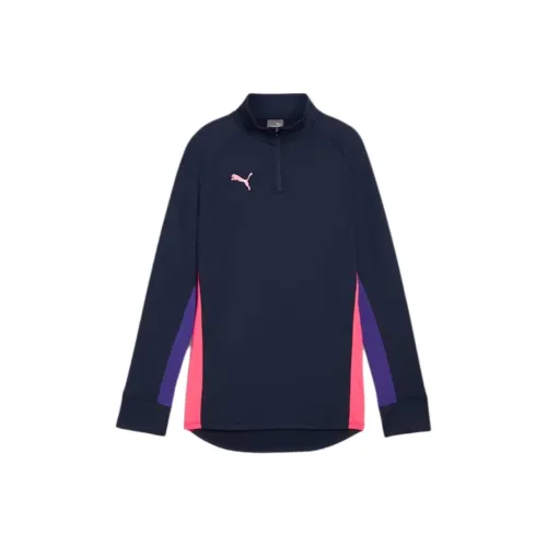 PUMA Individualblaze Quarter Zip Топ Женские Футбол Джерси Женские Морской синий