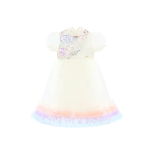 Disney Детское платье бежевого цвета для детей в возрасте 3-7 лет