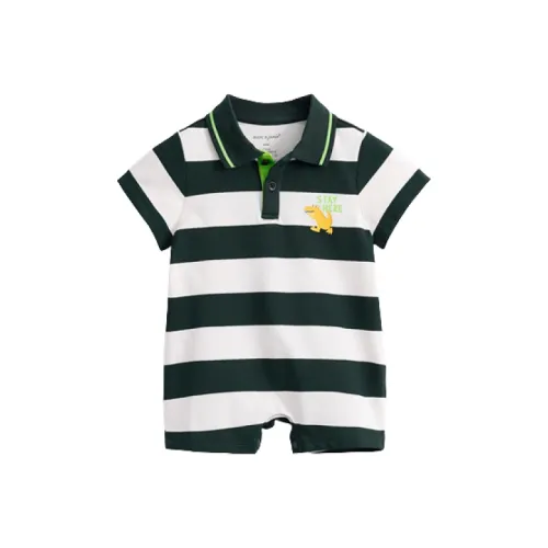 MARC&JANIE Кемпинг Зеленые полосы Детские комбинезоны / ползунки