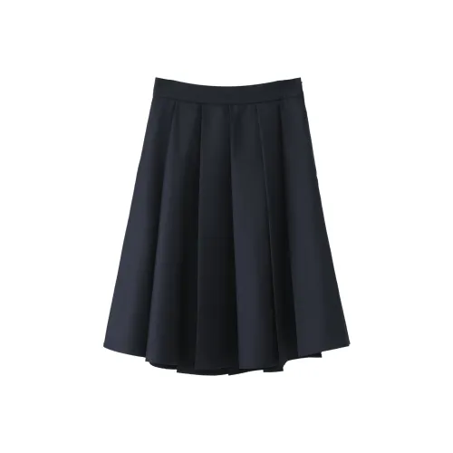 Fstudio Повседневный Длинный Юбка Женская Темно-синий
