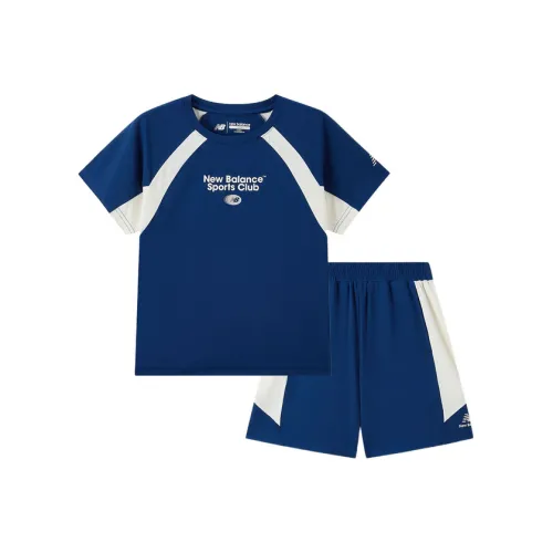 New Balance совместный бренд Повседневная спортивная одежда Sports Club Темно-синий Дети Возраст 3-7 лет