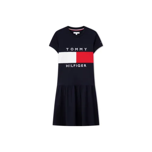 Tommy Hilfiger Темно-синий 654 Платья для дошкольников