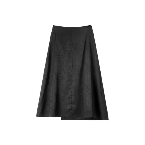 SENTUBILA Повседневный длинный юбка женский черный