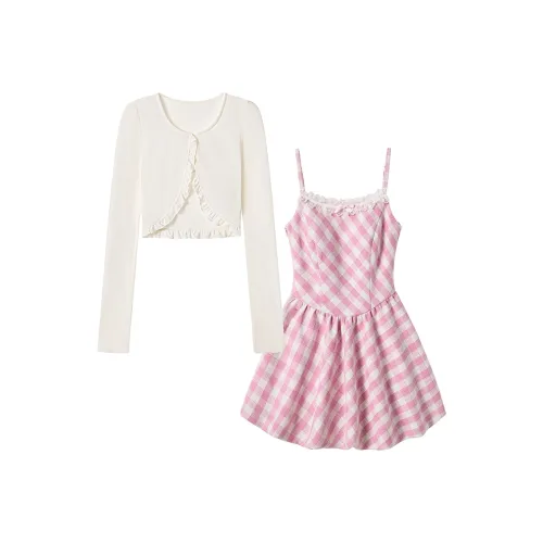 FABRIC PIG Комплект с юбкой Женские Розовый Абрикос