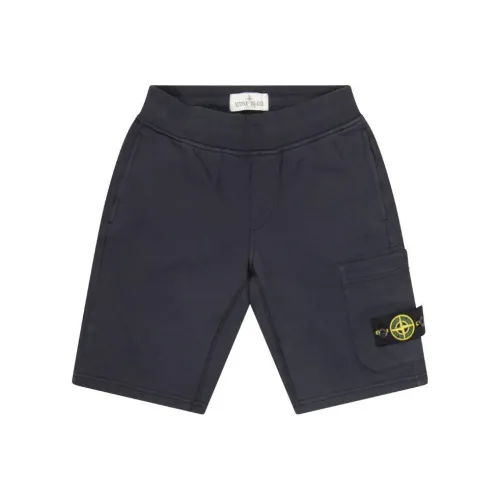 STONE ISLAND Темно-синий Kids Short