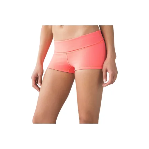 lululemon Спортивные шорты для йоги женские оранжево-красные