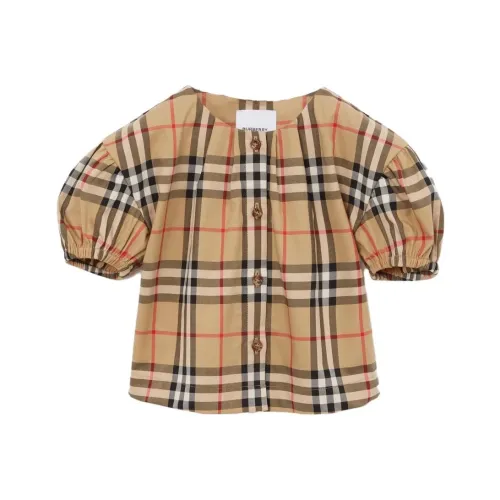 Burberry Рубашка SS23 Архив Бежевый Детский