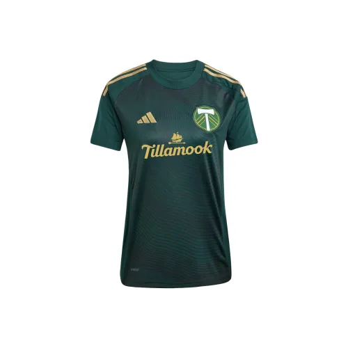 Adidas Футбол Джерси Женские Ночной Зеленый