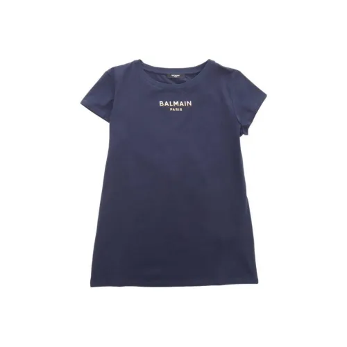 BALMAIN T-рубашка Морской синий Малыш