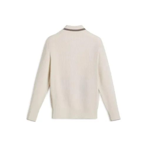 Brunello Cucinelli Белый Kids Свитеры
