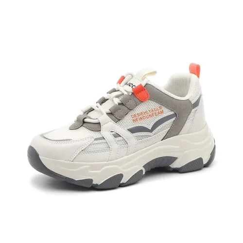 YEARCON Низкий топ толстая подошва кроссовки женские