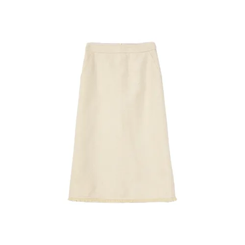 WESTLINK Повседневная длинная юбка женская абрикосовая