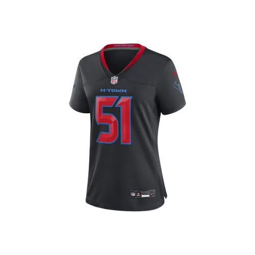 nike NFL FW24 Will Anderson Jr. Houston Texans Регби Джерси Женские Морской синий