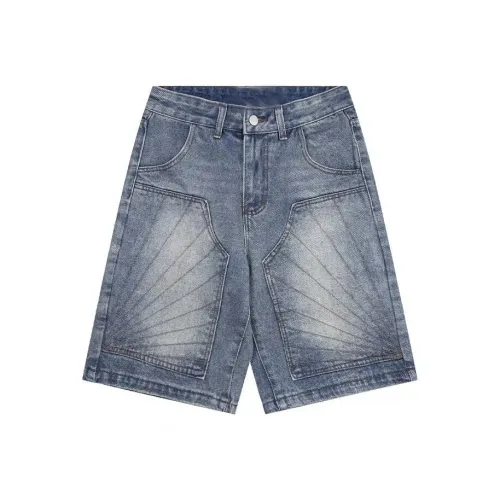 GEOGRE ALEX Blue Men's Denim Shorts GEOGRE ALEX Синий Мужские Джинсовые Шорты