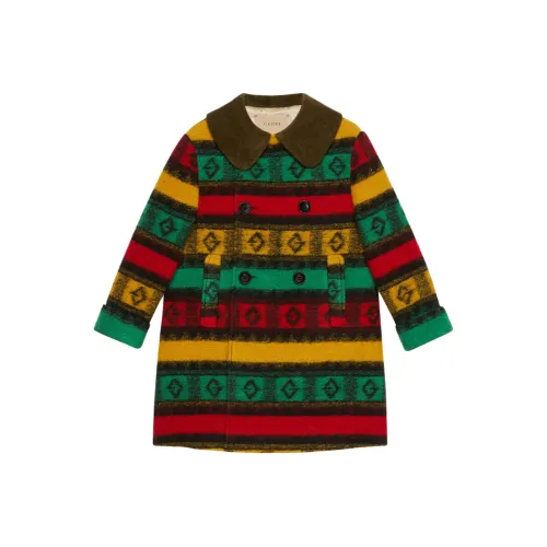 GUCCI Многоцветное Kids Шерстяное пальто