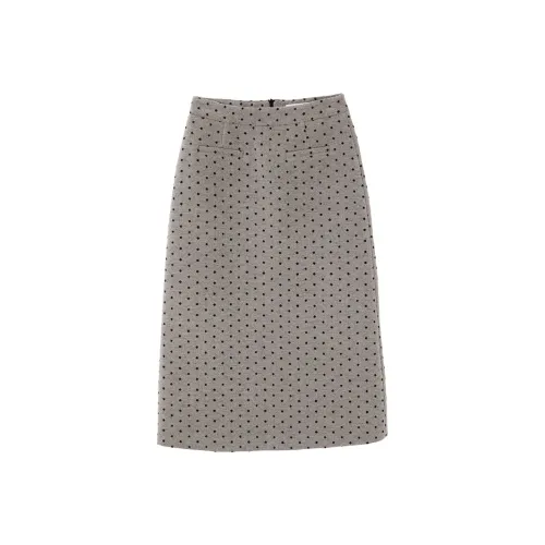 XIANGYING Повседневная длинная юбка женская серая