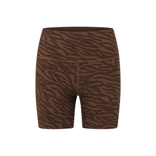 LORNA JANE Safari Двусторонний Нет Chafe 16cm Велосипед Короткий Велосипедные Шорты и Шорты Женские Коричневый