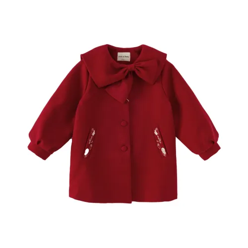 DAVE&BELLA Красный китайский Kids Шерстяное пальто