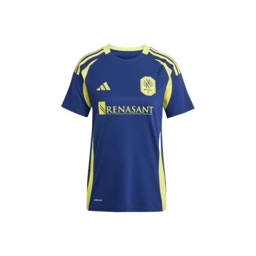 Adidas Nashville SC 25 26 Гостевой Джерси Футбол Джерси Женские Морской Синий 2