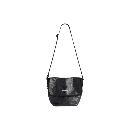 Balenciaga Explorer Lambskin Messenger Bag Shoulder Bag Small Men's Black