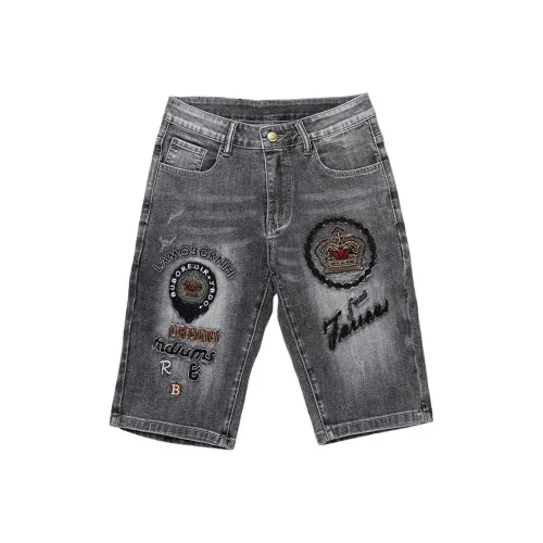 VUAS Серый черный Унисекс Джинсовые шорты