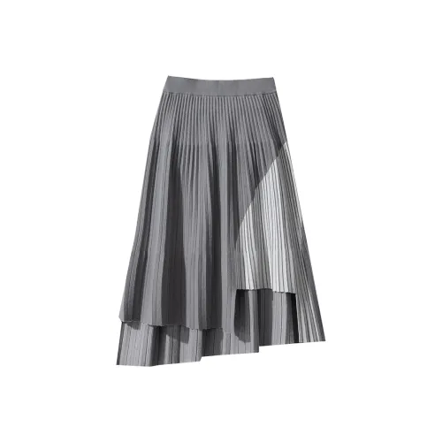 AMII Женские Повседневные Длинные Юбки