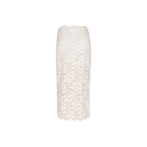 Paco Rabanne FW24 Повседневный Длинный Юбка Женская Айвори