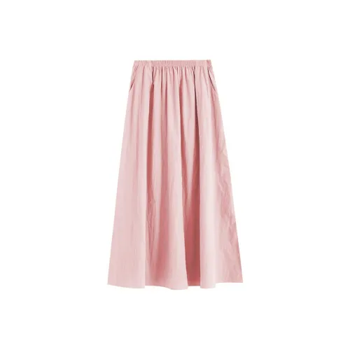 TBSM Повседневный длинный юбка женский абрикос