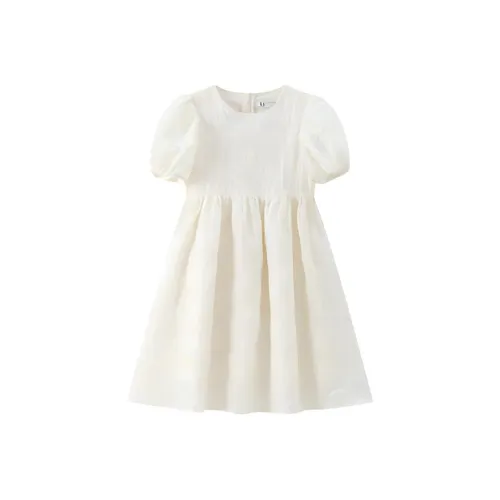E.I Детское платье цвет экрю