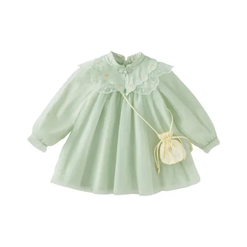 DAVE&BELLA Зеленый цвет кардамона Kids Платья