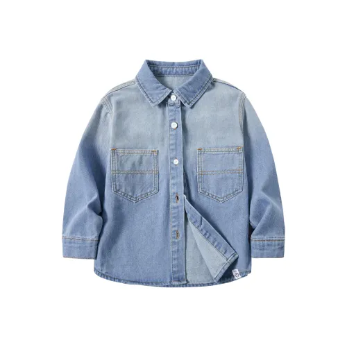 ASK Деним Рубашка Светло-Синий Детский