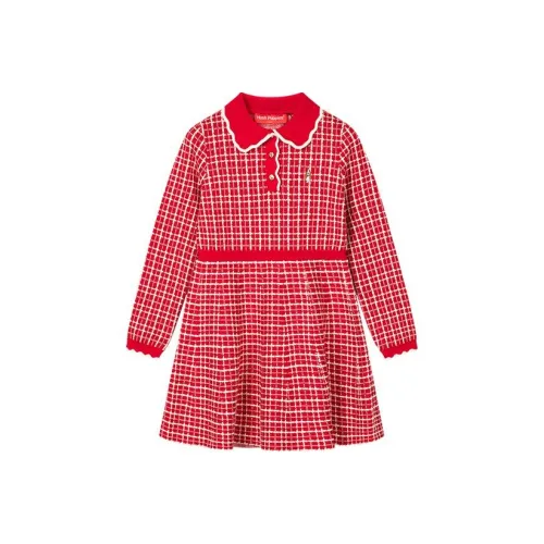 Hush Puppies Детское платье цвет кораллово-красный