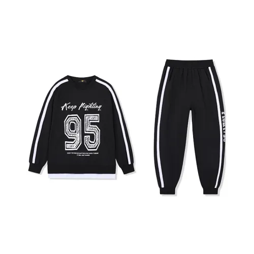 HOO Повседневная спортивная одежда черный подростки