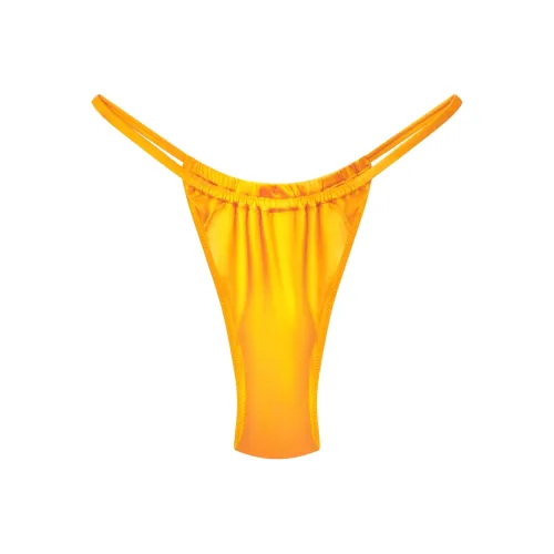 Khy FW24 Drop 010 Ruched Micro Bikini Bottom Swimwear Women's Тангер Шафран