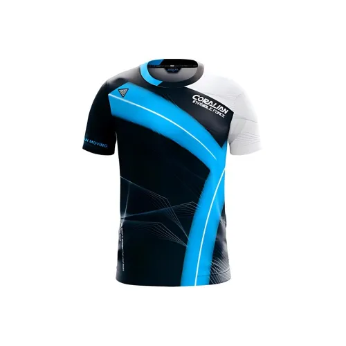 CORALIAN Бадминтон Джерси Женские Черный Синий Белый