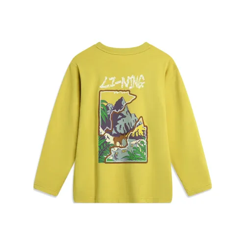 LINING YOUNG Sports Life Collection Т-рубашка Селерный Зеленый Детская