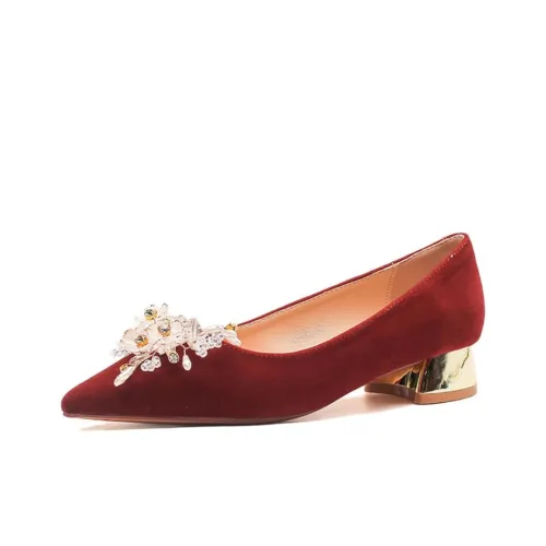 City Camel Высокие каблуки Женские Красный