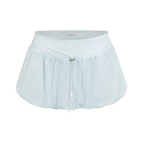 Ariseism Повседневные короткие юбки женские мятно-зеленый