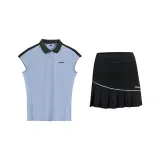 Комплект одежды (Синий топ + Черная юбка)