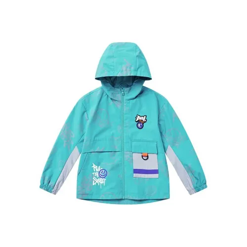 QIAODAN Ascending Зеленая Ветровка для школьного возраста