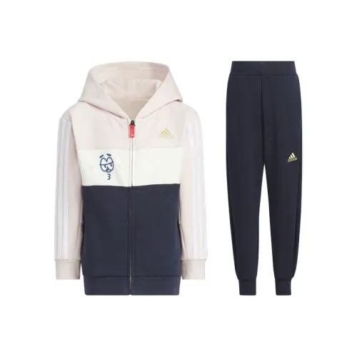 Adidas Повседневная спортивная одежда Год дракона Серия CNY FW23 Светло-фиолетовый Розовый Детский