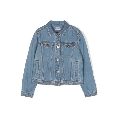 MOSCHINO Джинсовая куртка синего цвета для детей