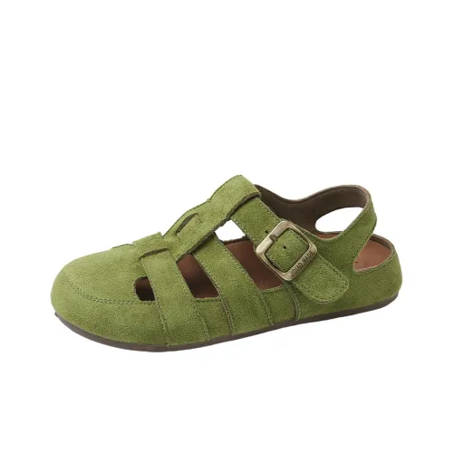 SUPEREDGE Обувь для походов с противоскользящим и противогрибковым покрытием женская зеленая