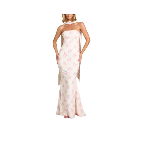 OH POLLY IMOGENE Вечернее Платье Женское Большое Розовое с Принтом