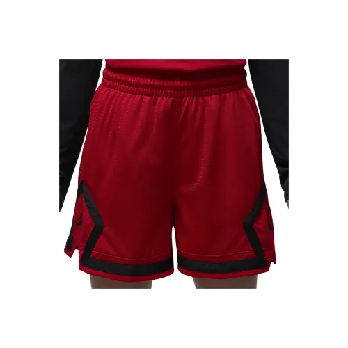 Jordan Sport Фитнес-красные/черные женские спортивные шорты