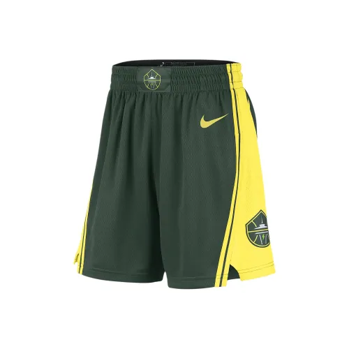 nike Dri FitWNBA Баскетбольные шорты Женские Fir Желтый Strike