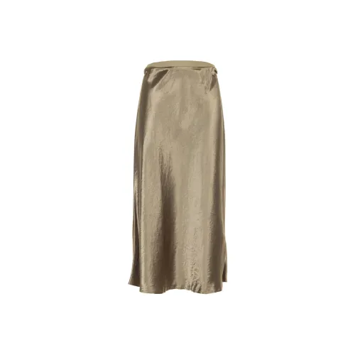 MaxMara Повседневный Длинный Юбка Женская Желто-Серый