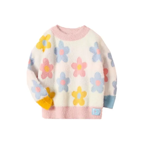 October Mommy Базовый слой Имитация норковой шерсти Пуловер Стильный Свитер Детский