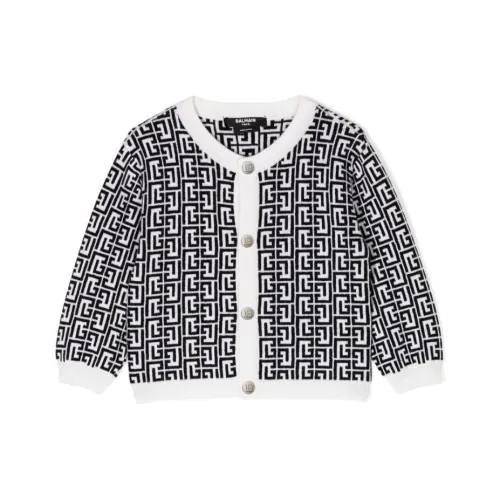 BALMAIN Black Baby Свитеры